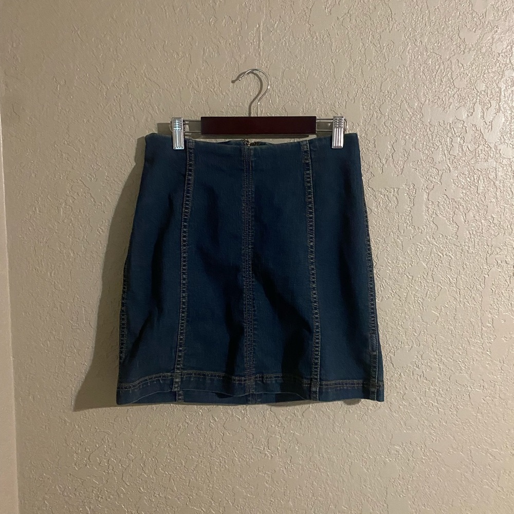 Free people denim skirt